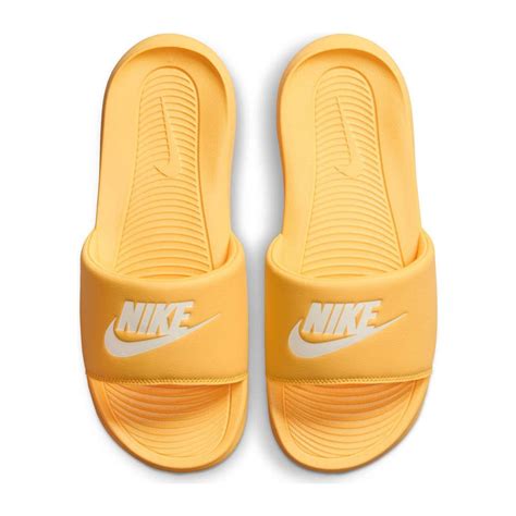 nike badslippers geel|Nike instapper sandalen.